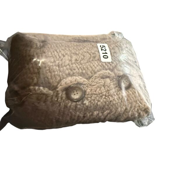 MIRA FLORES Wool Cable Knit Tan Cardigan Sweater Made in Peru Size XS - Picture 3 of 3